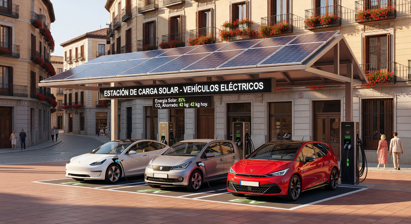 Carga de vehículos eléctricos integrada en smart grid